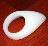 White Silicone Tear Drop Cock Ring